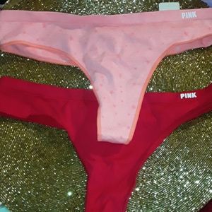 Pink Vs thongs/string